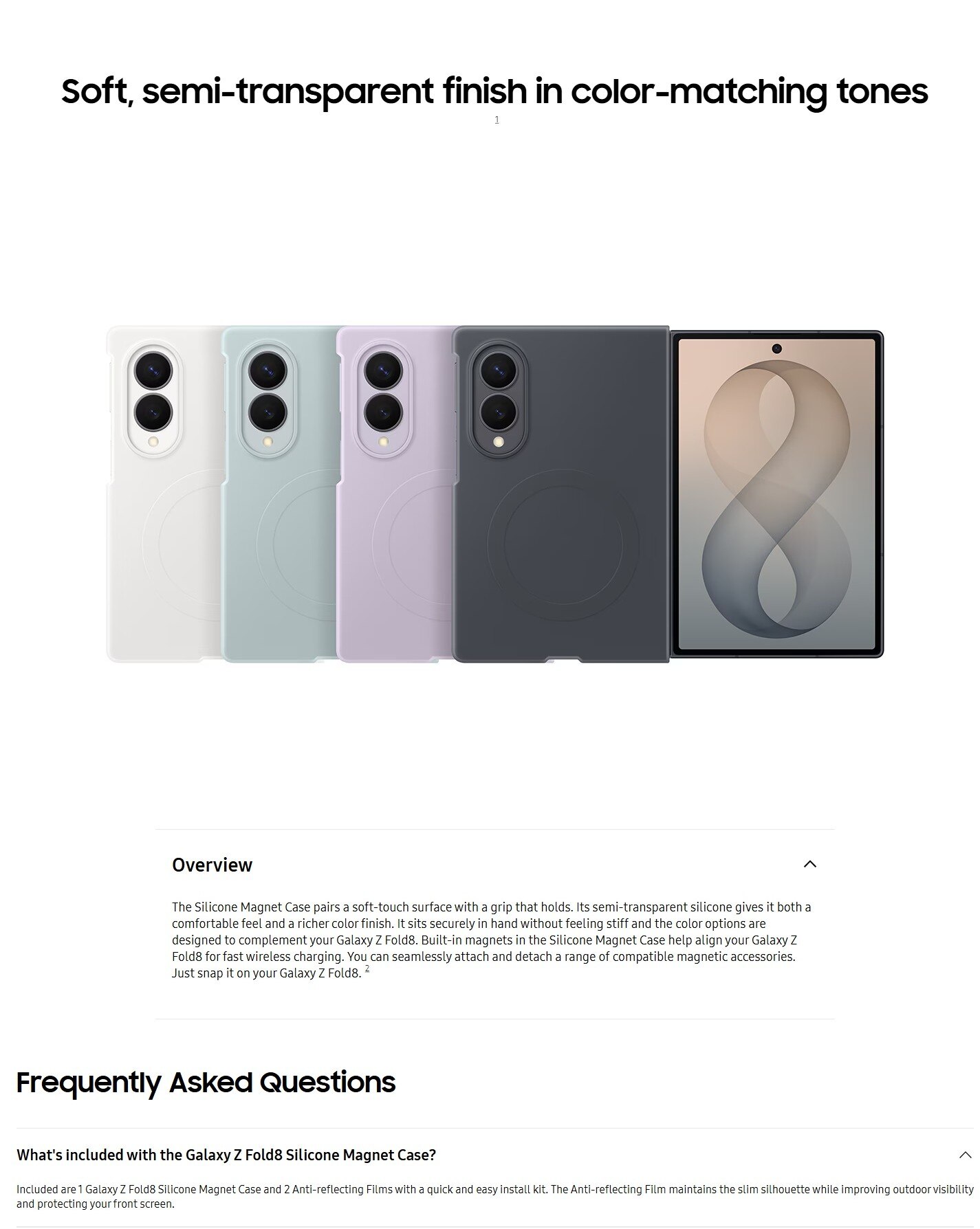SAMSUNG Galaxy Z Fold8 Silicone Magnet Case