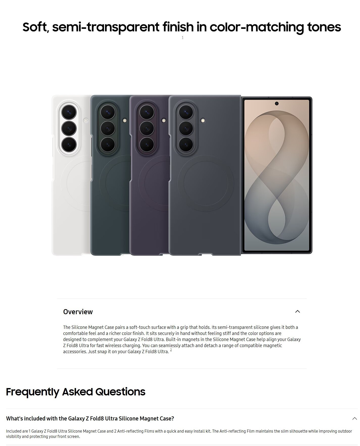 SAMSUNG Galaxy Z Fold8 Ultra Silicone Magnet Case