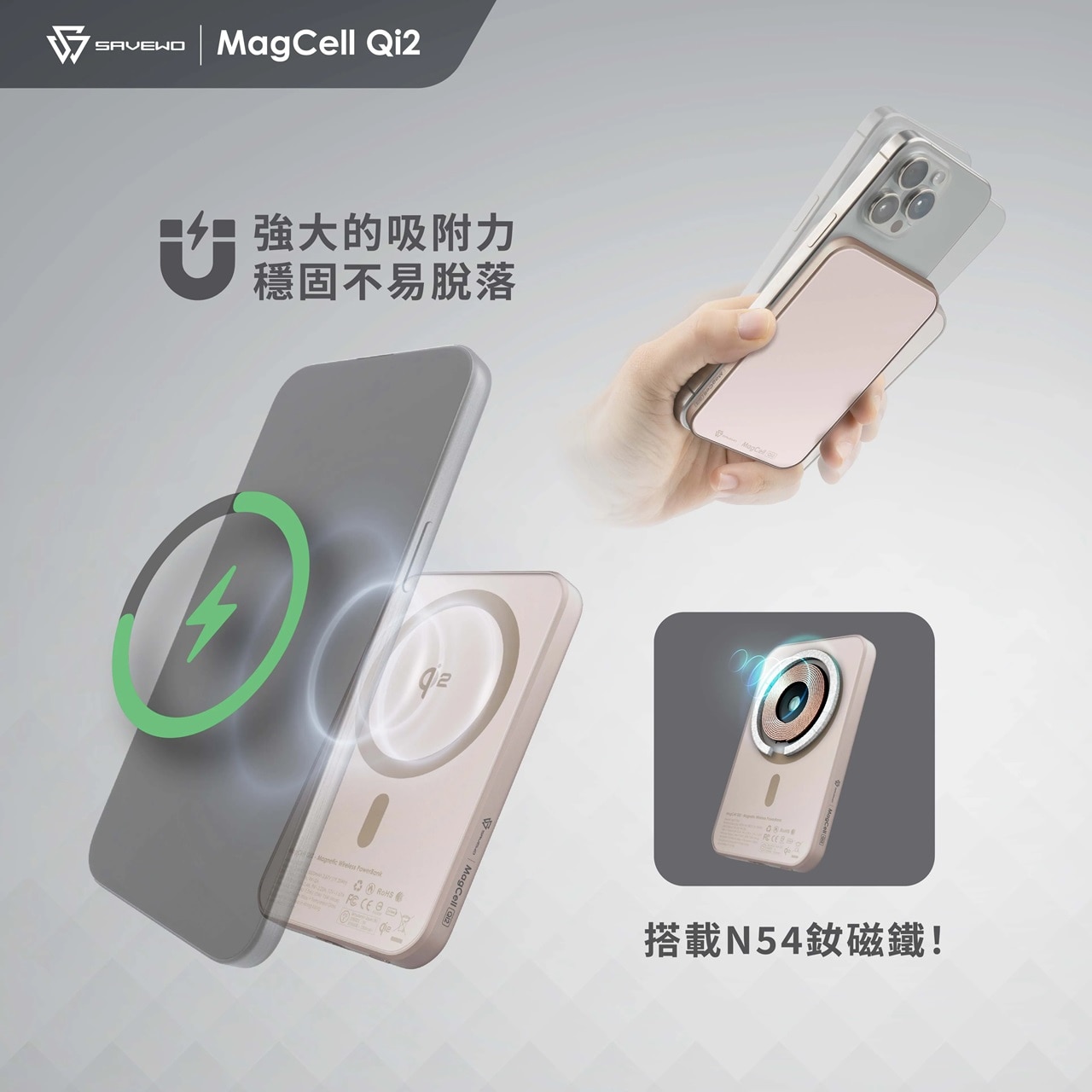 SAVEWO CCC 認證 MagCell MC511Q2 5000mAh 移動電源