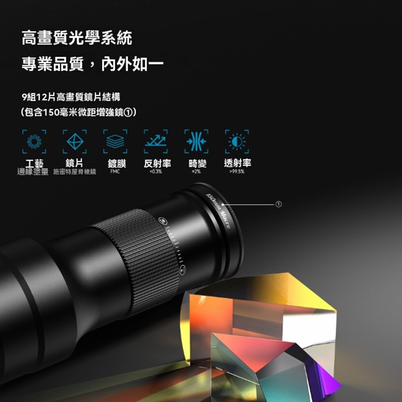 SAVEWO TM6 TeleMacro 6倍長焦微距二合一手機鏡頭