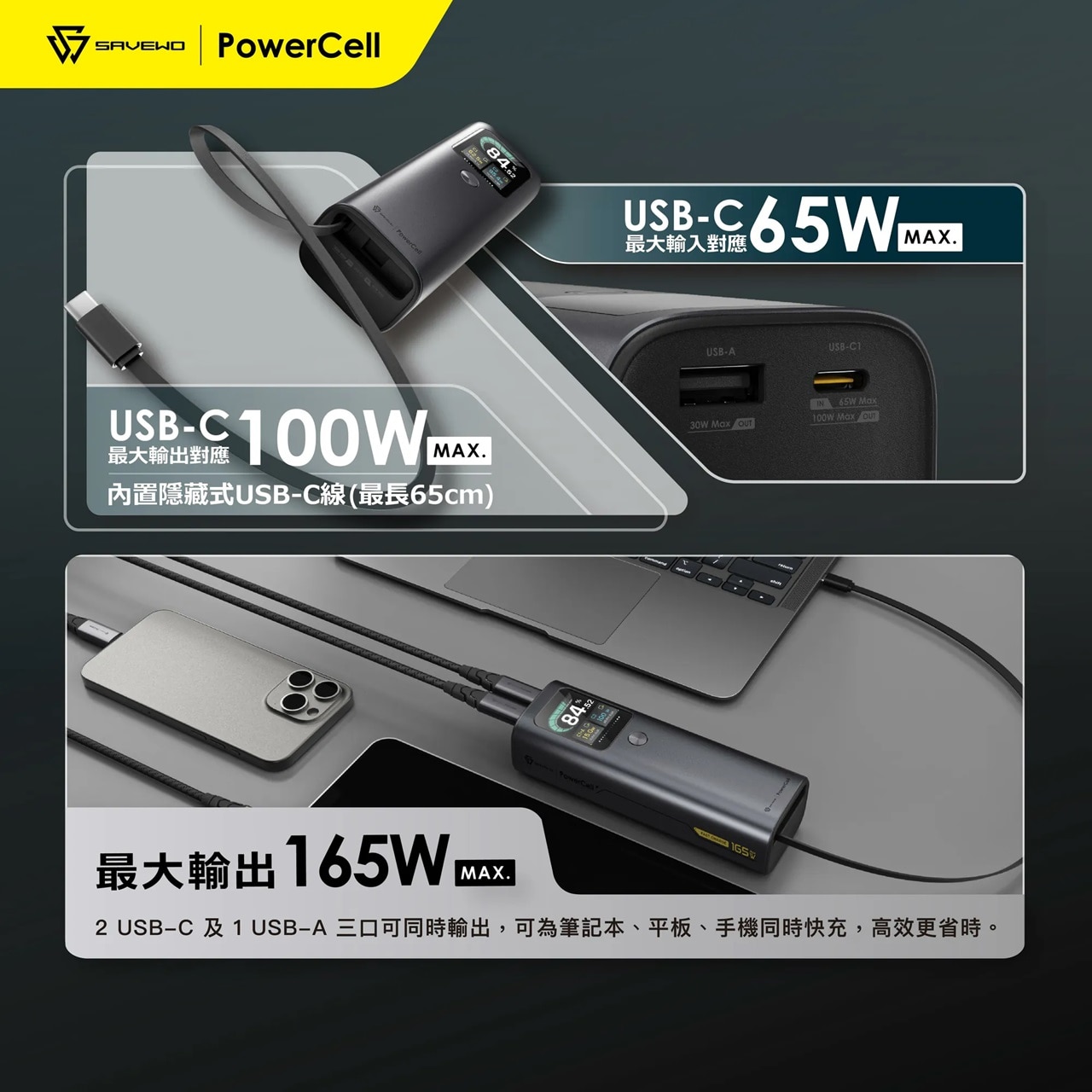 SAVEWO PowerCell PC20K1 移動電源