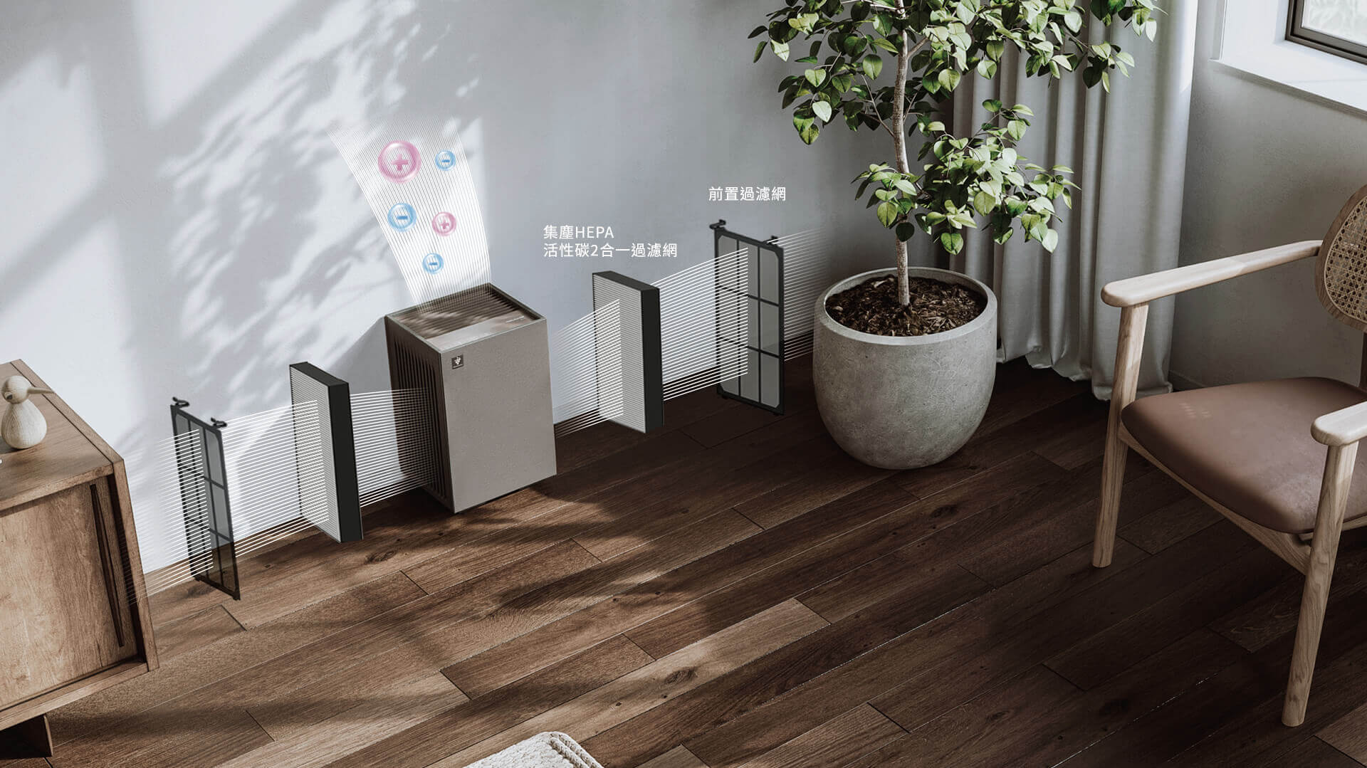 SHARP 聲寶 FP-S40A Purefit 迷你空氣清新機