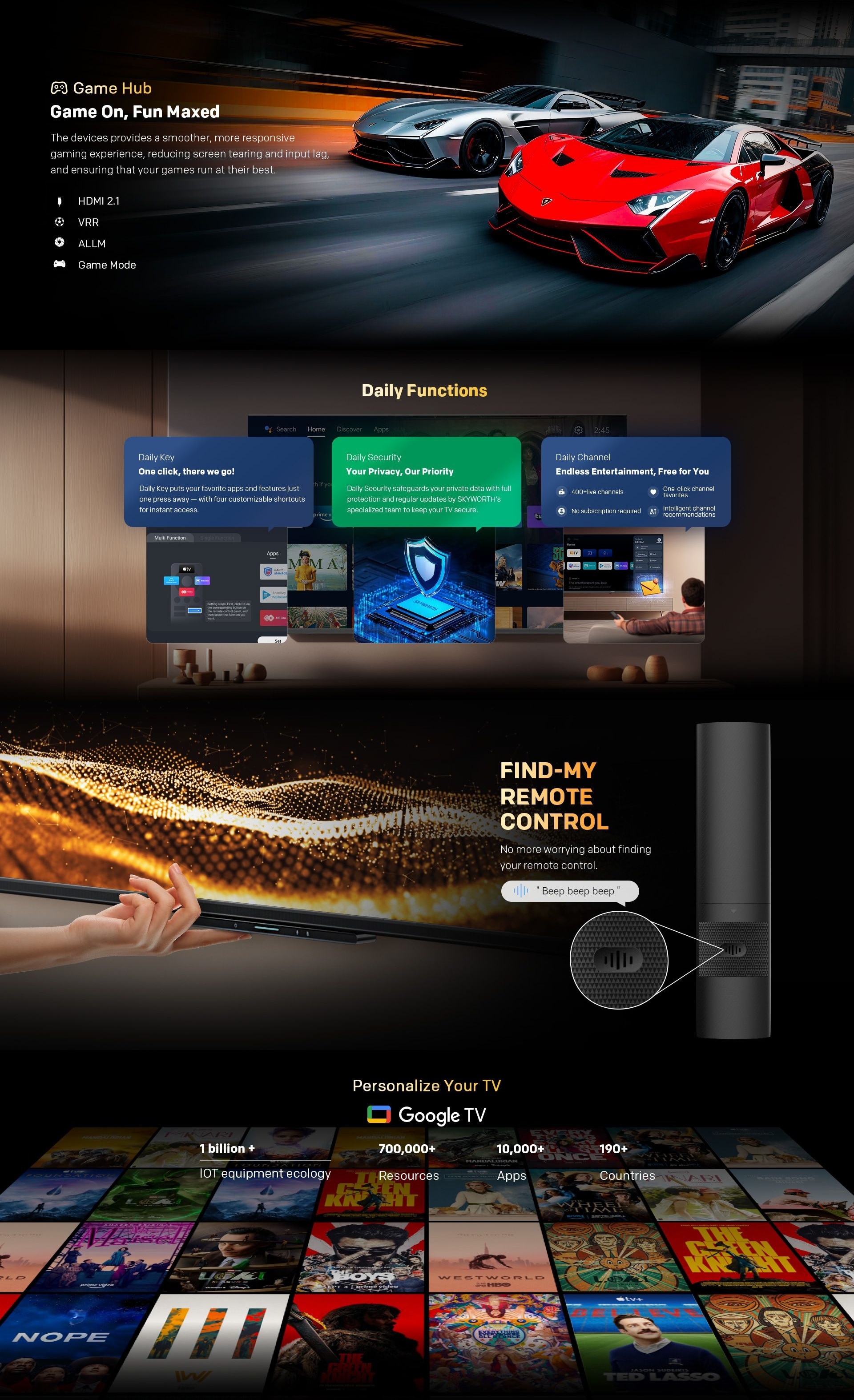 SKYWORTH X66H 4K QD-Mini LED TV 2026