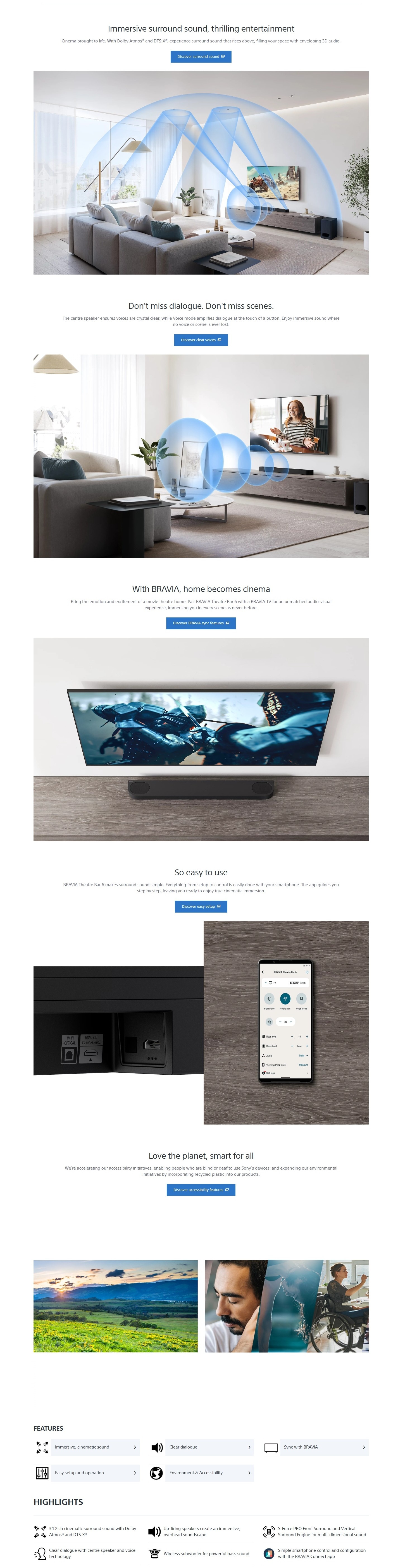 SONY BAR 6 Soundbar