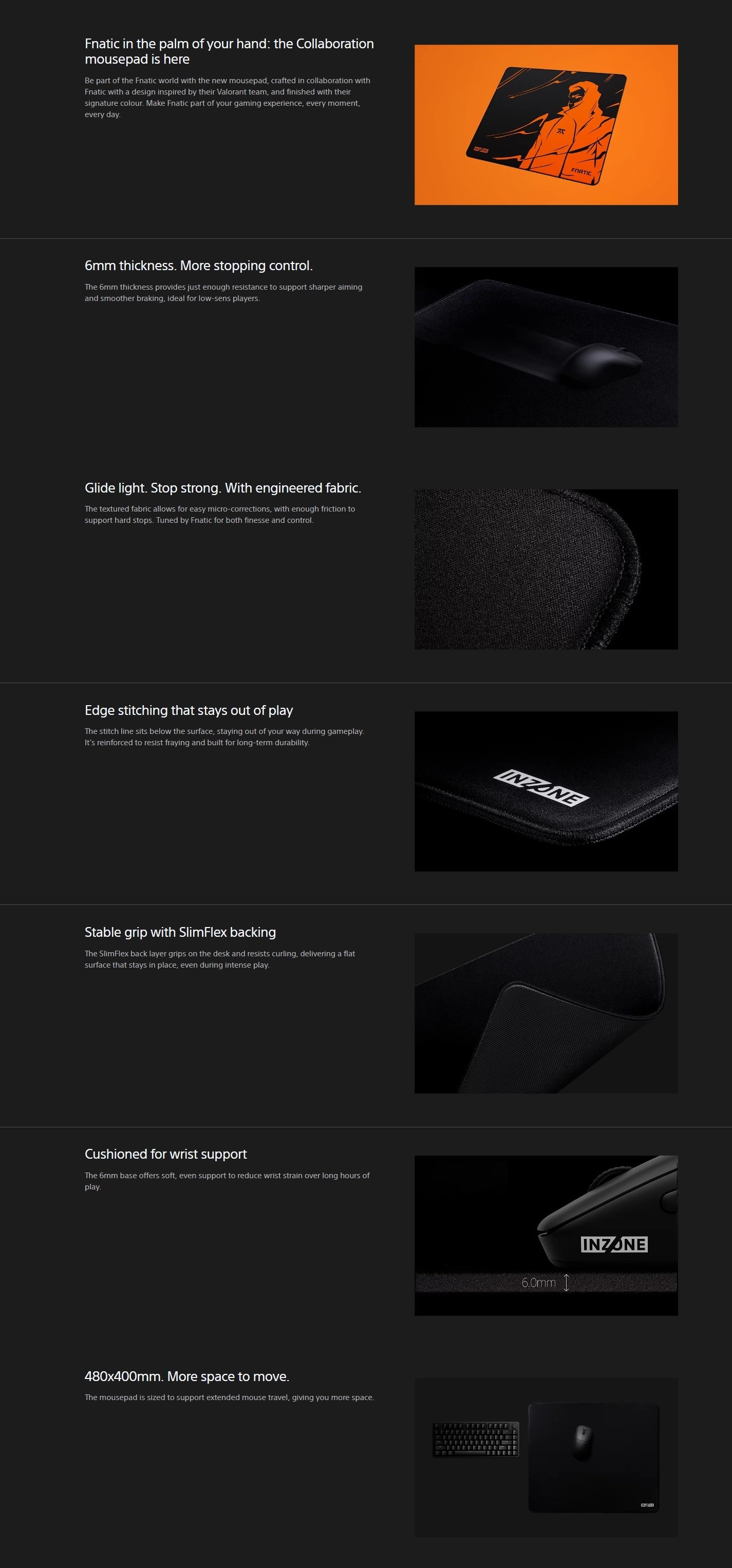 SONY INZONE Mat-F Gaming Mousepad