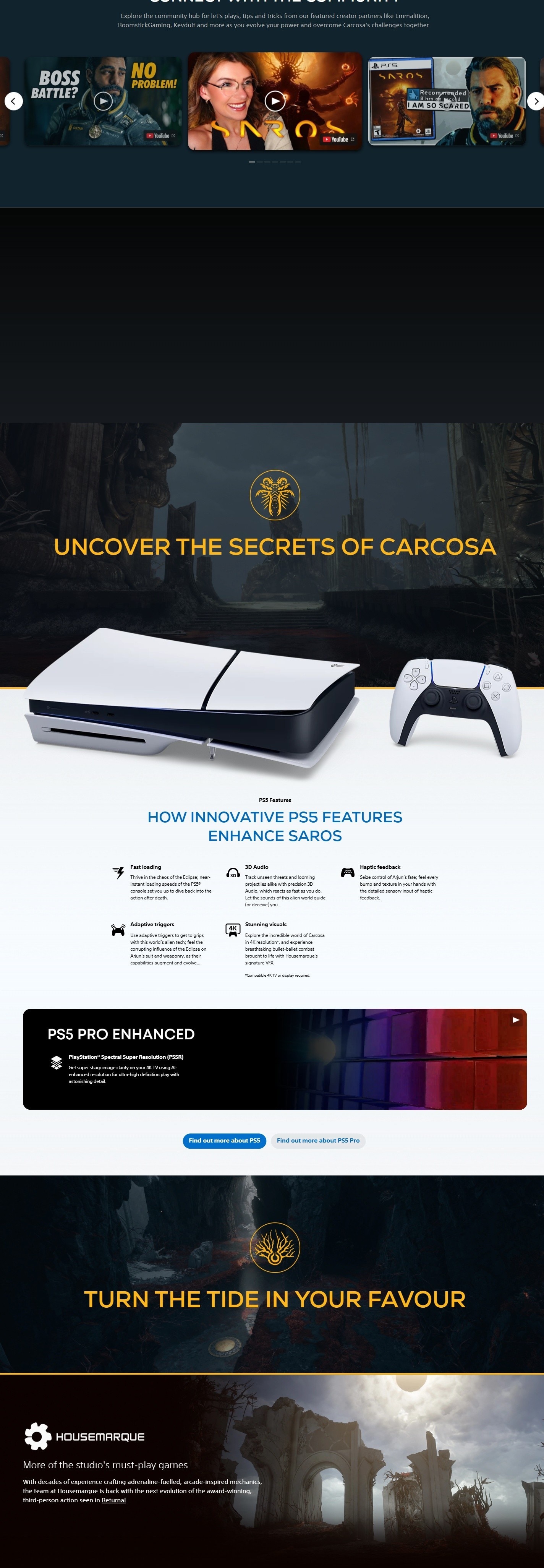 SONY PS5 SAROS Game Software