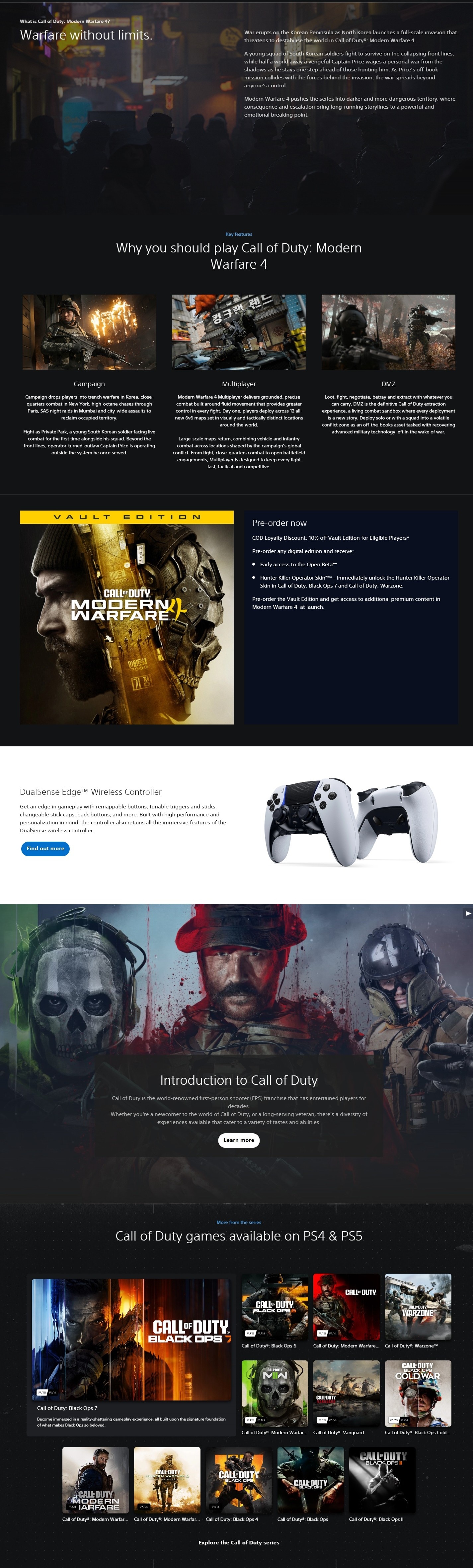 SONY PS5 Call of Duty: Modern Warfare 4 (Standard Version) Game Software