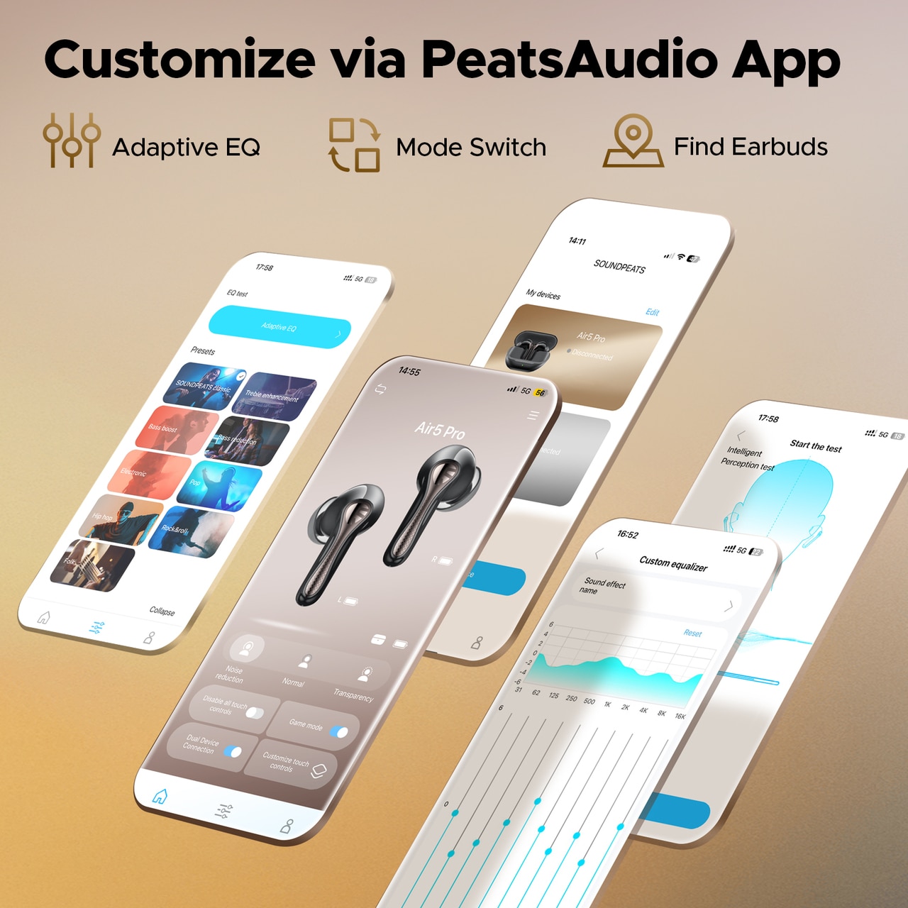 SOUNDPEATS Air5 Pro ANC Wireless Earbuds