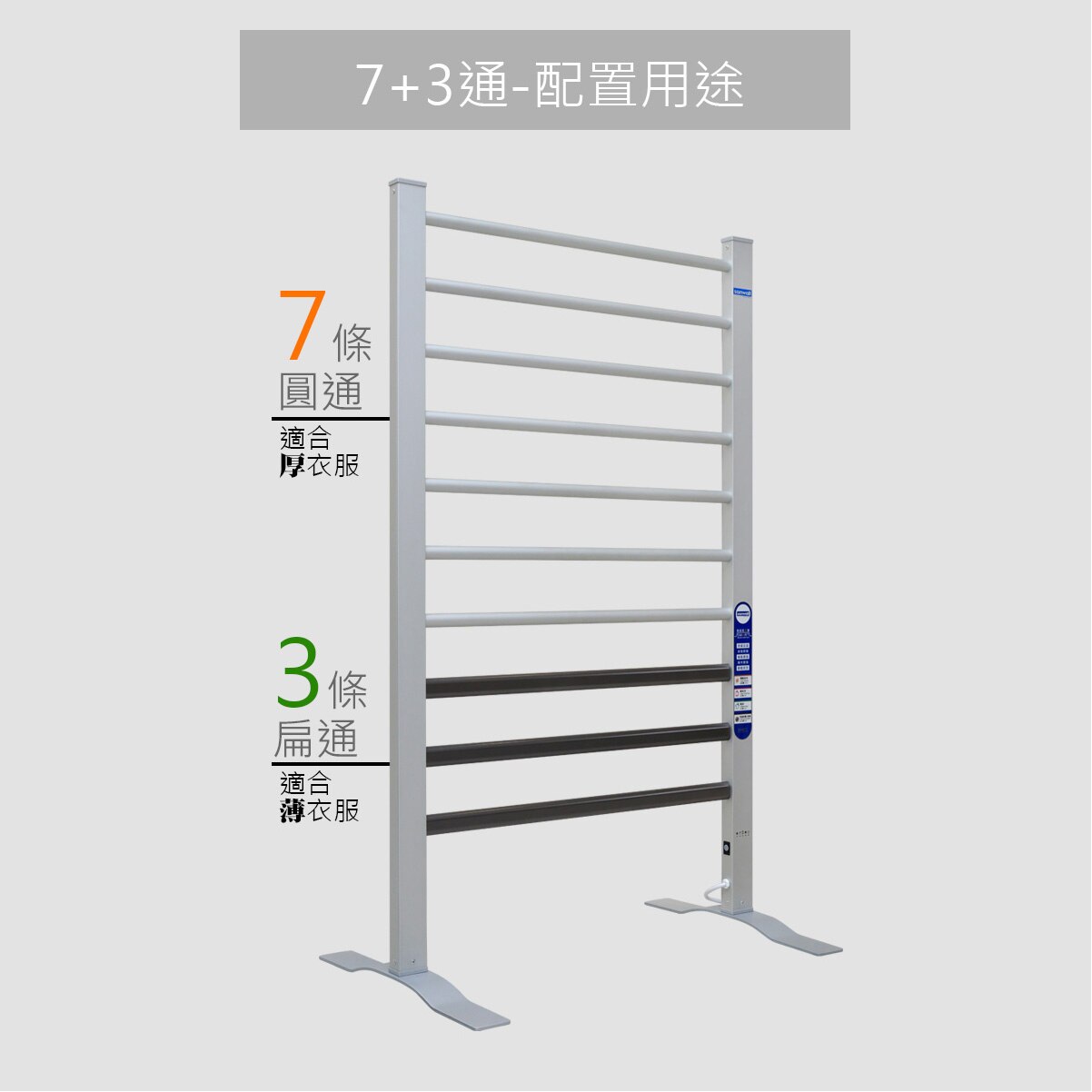 Sanwall ATW02TM-10-SMART 電熱毛巾架