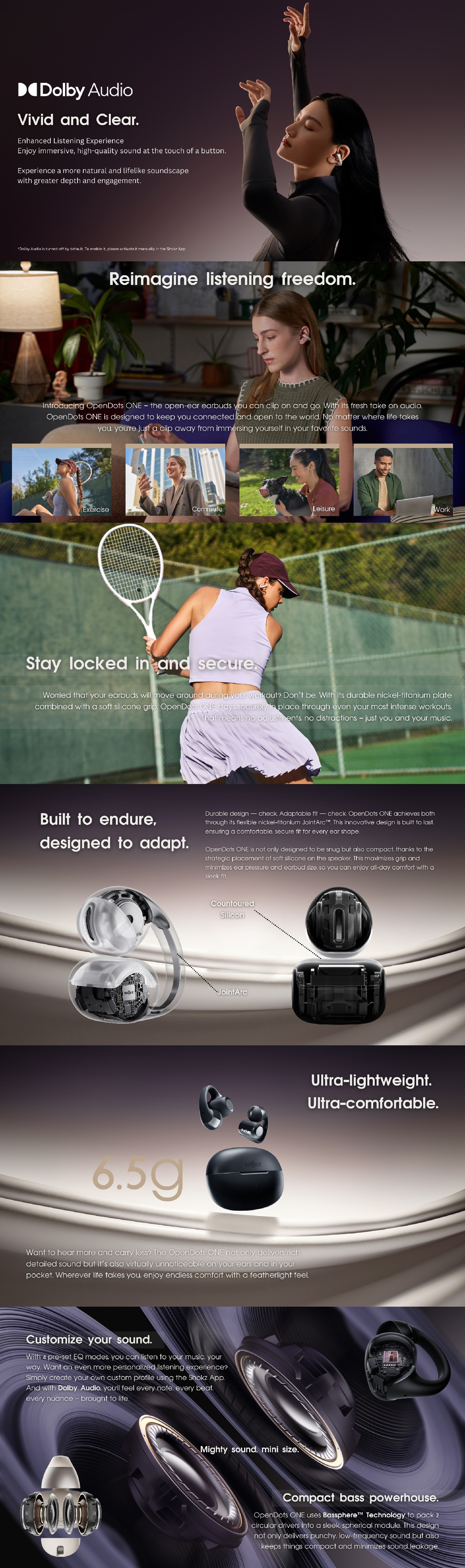 Shokz OpenDots ONE (E310) Headphone