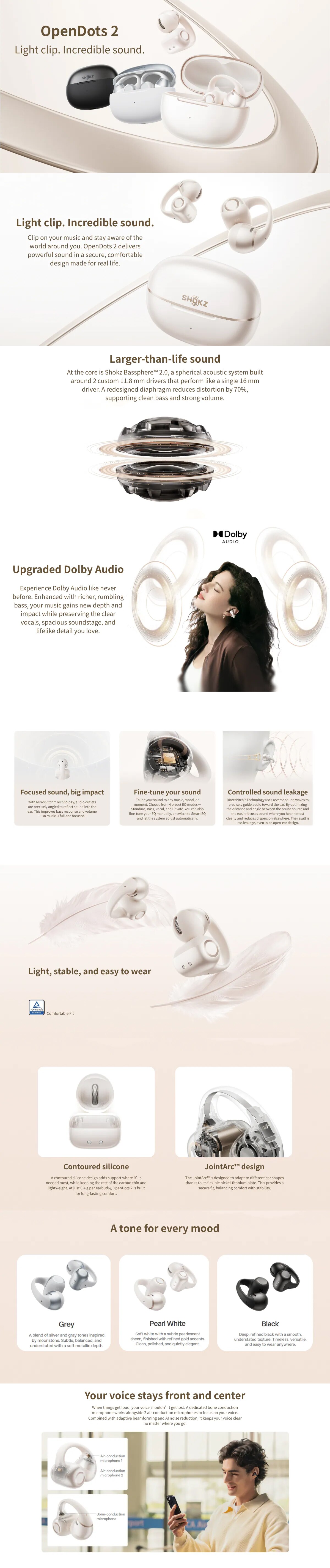 Shokz Shokz OpenDots 2 Bluetooth Headset