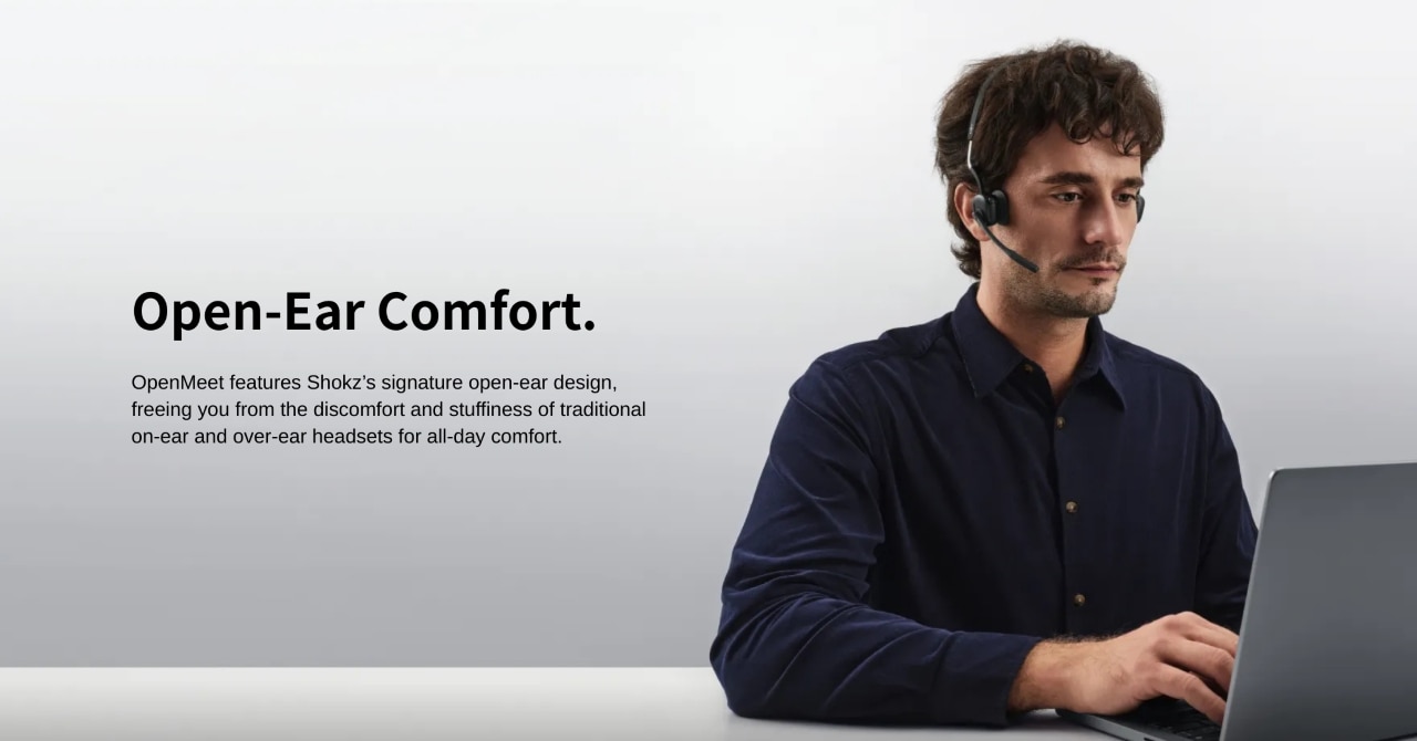 Shokz OpenMeet Open-Ear (C610) Bluetooth Headset