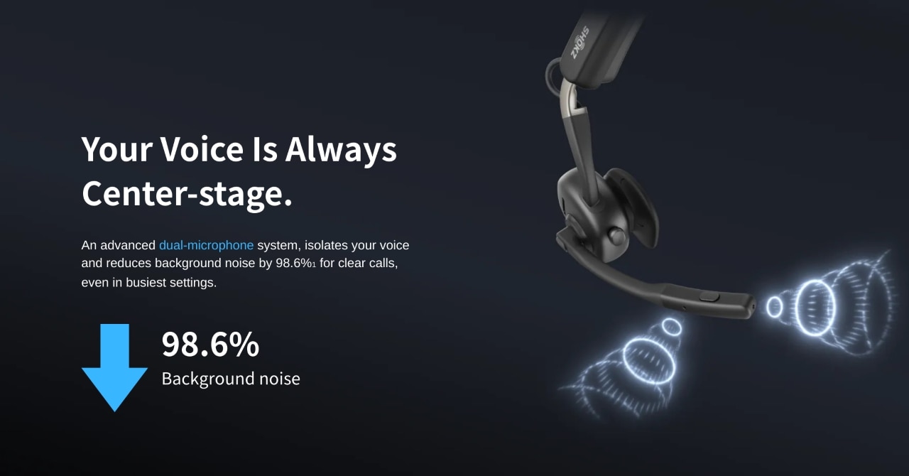 Shokz OpenMeet Open-Ear (C610) Bluetooth Headset