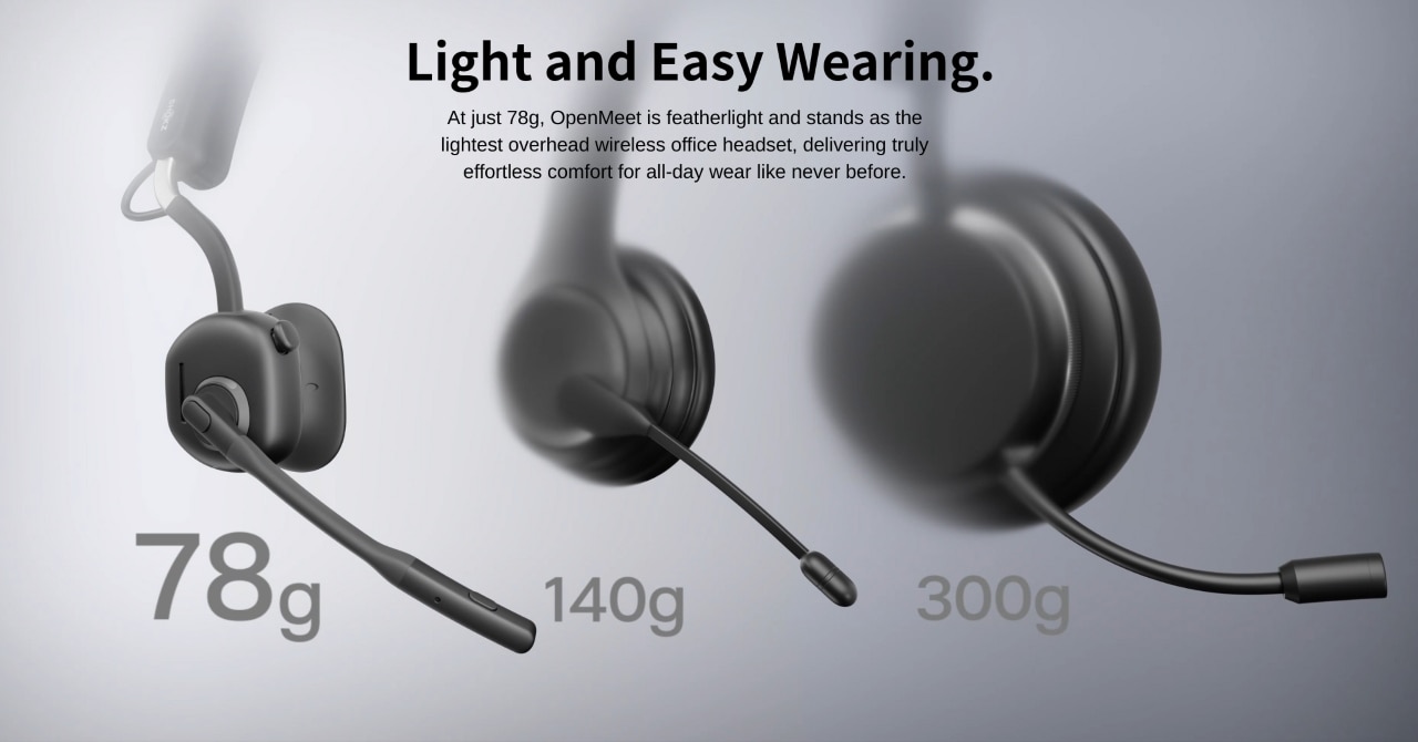 Shokz OpenMeet Open-Ear (C610) Bluetooth Headset