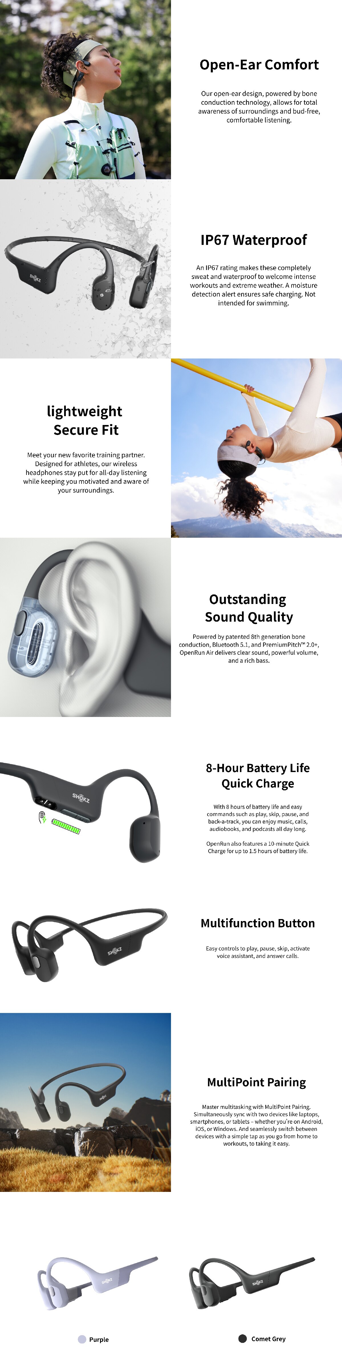 Shokz OpenRun Air (S803) Headphone