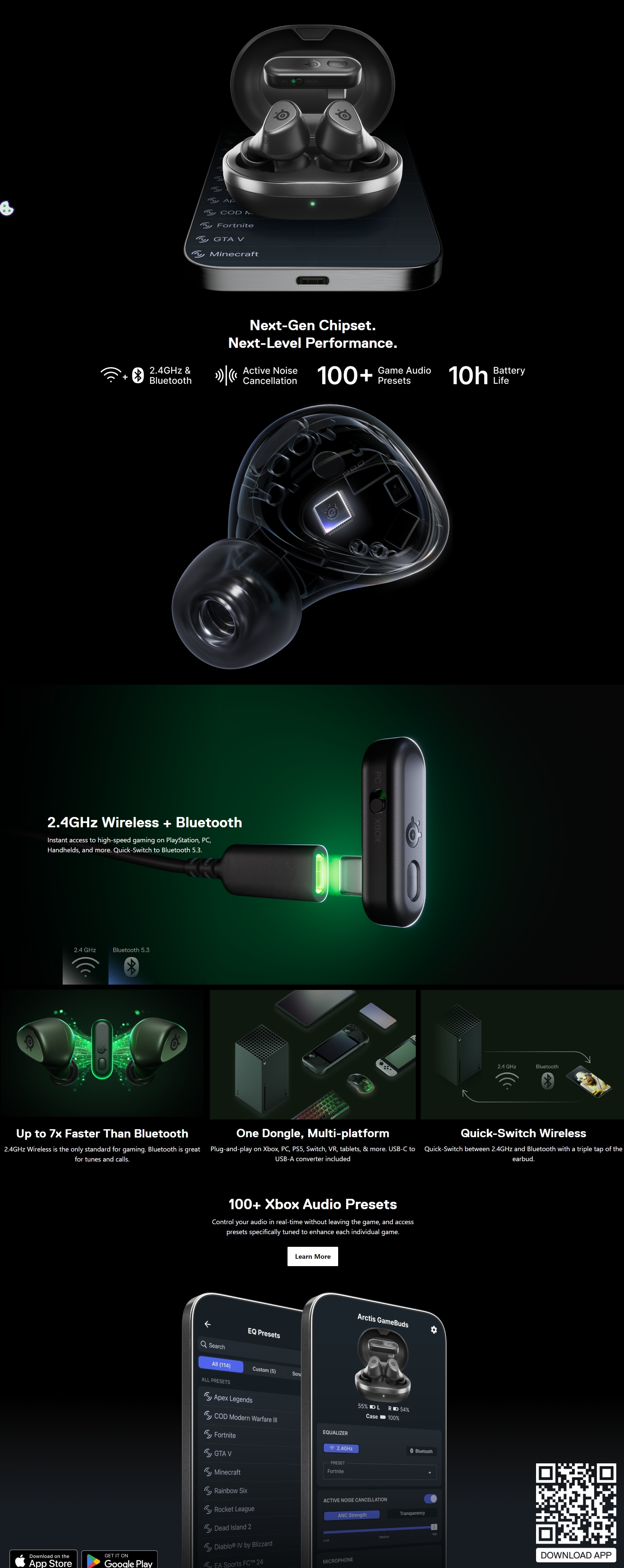 SteelSeries Arctis GameBuds (XBox/PC) 真無線遊戲耳機