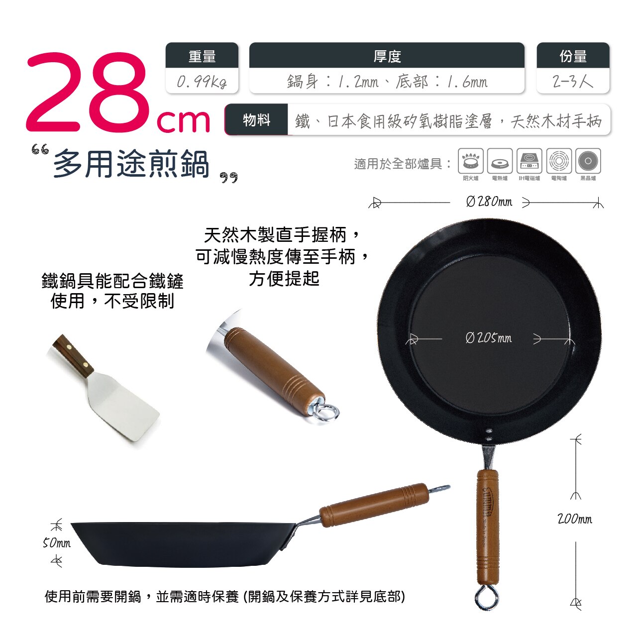 Summit 日本燕三条製多用途煎鍋 28cm