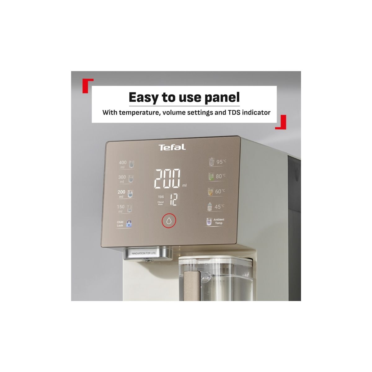 TEFAL BR453A RO Water Purifier Compact