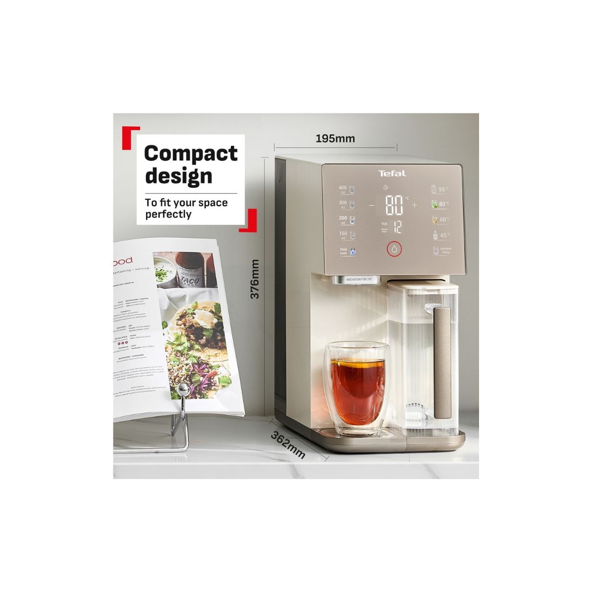 TEFAL BR453A RO Water Purifier Compact