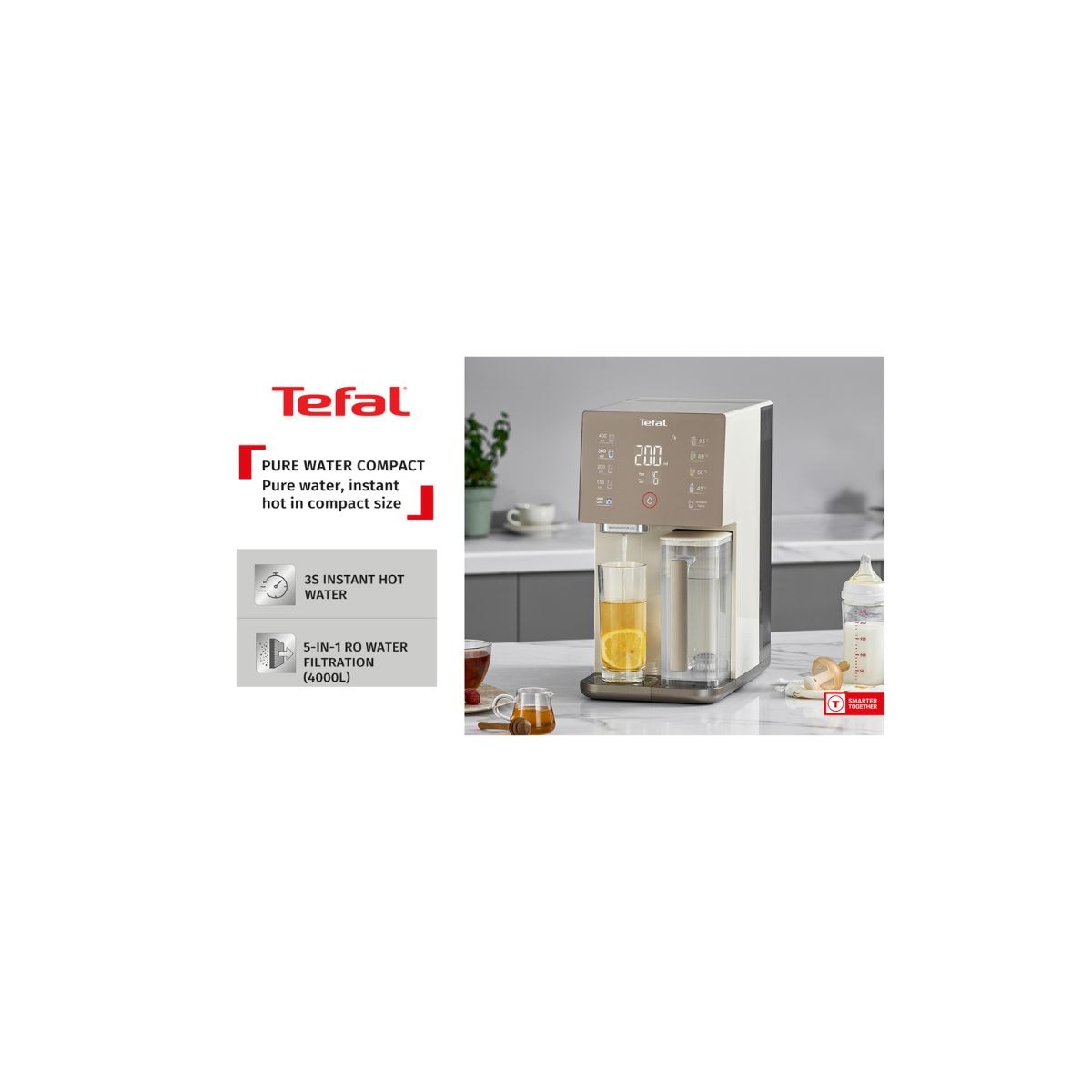 TEFAL BR453A RO Water Purifier Compact
