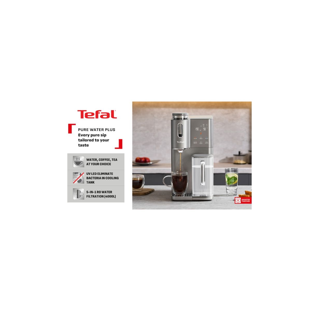 TEFAL BR653B RO Water Purifier Plus