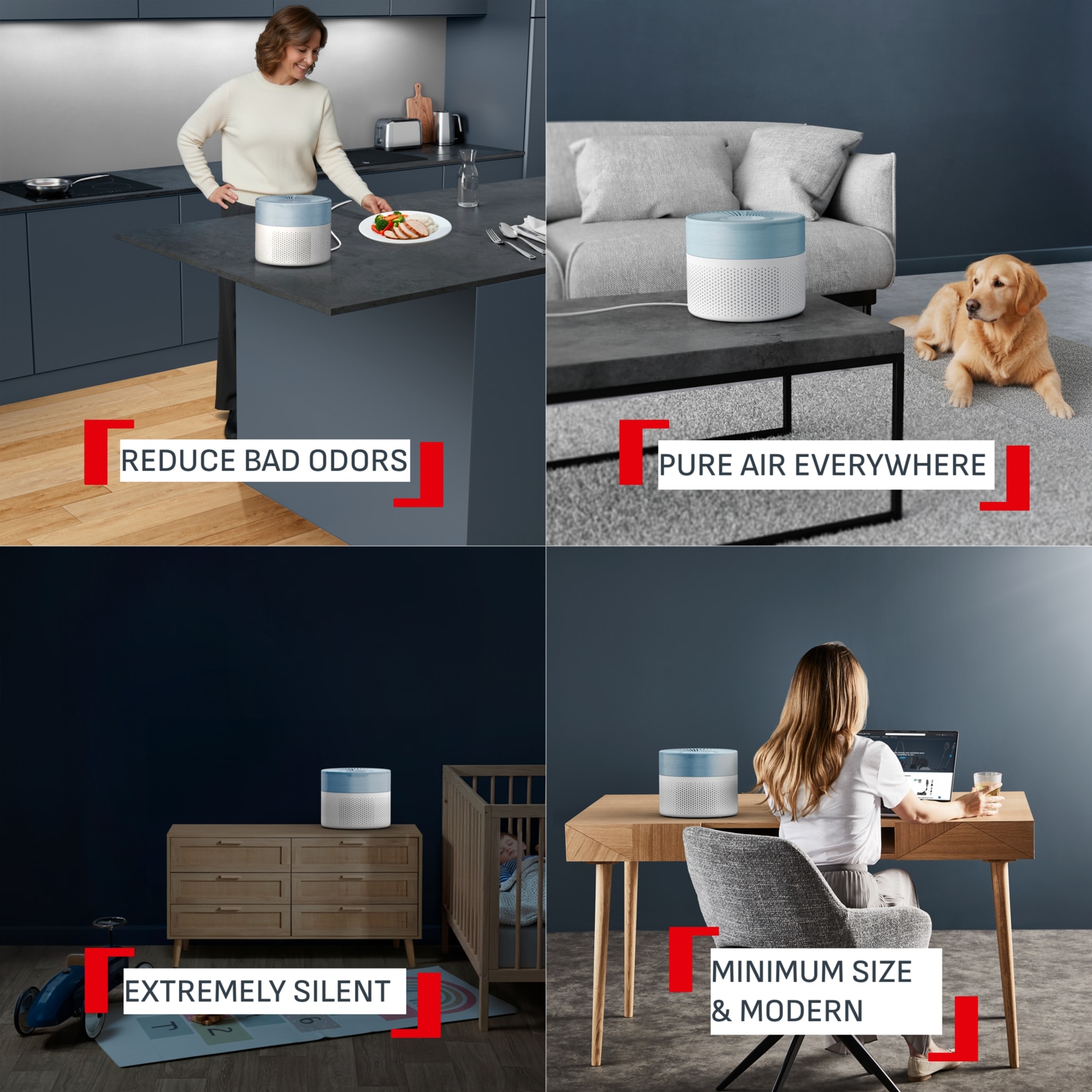 TEFAL PT1520 Pure Air Mini Air Purifier
