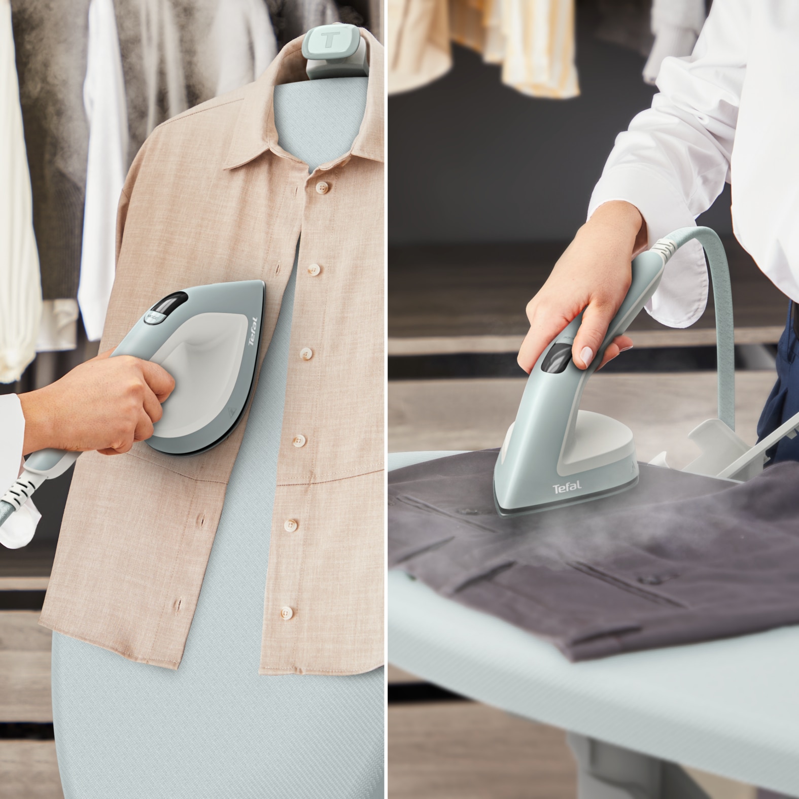 TEFAL QT1214 Steam Board  All in one steaming & ironing Garment Steamer