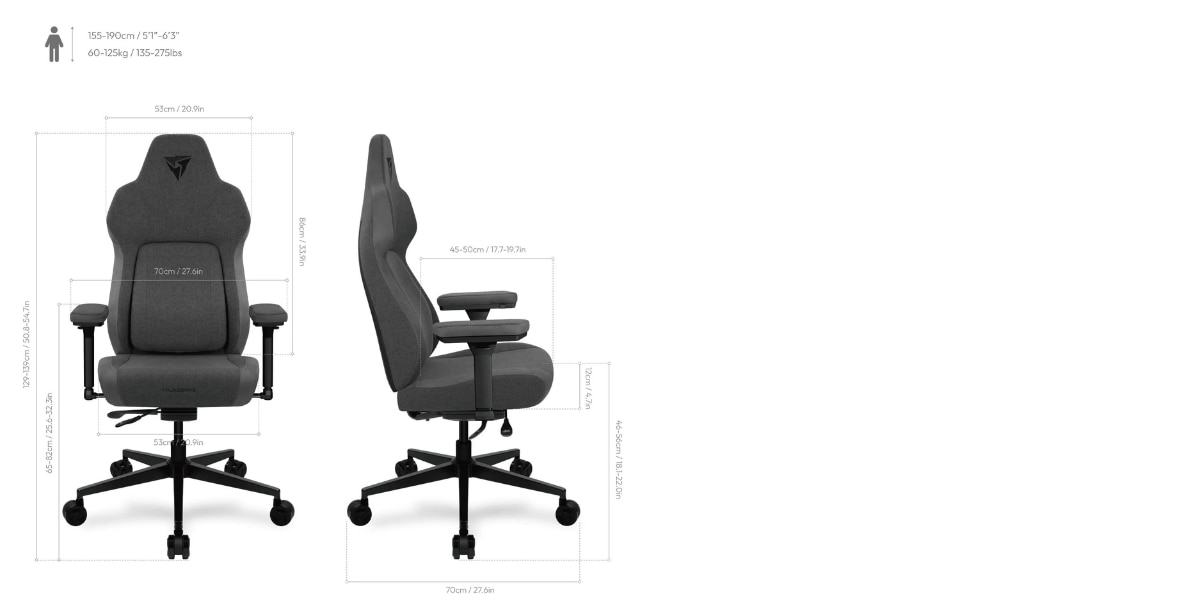 THUNDERX3 CORE Smart  LOFT Ergonomic Gaming Chair