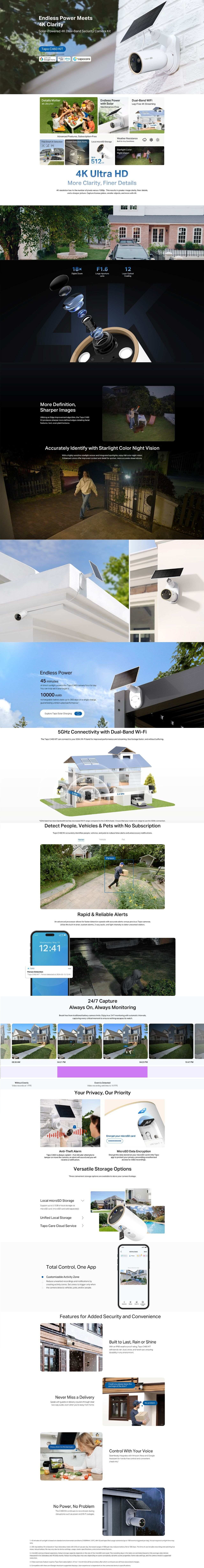 TP-Link Tapo C460 4K Battery-Powered Security Wi-Fi Camera