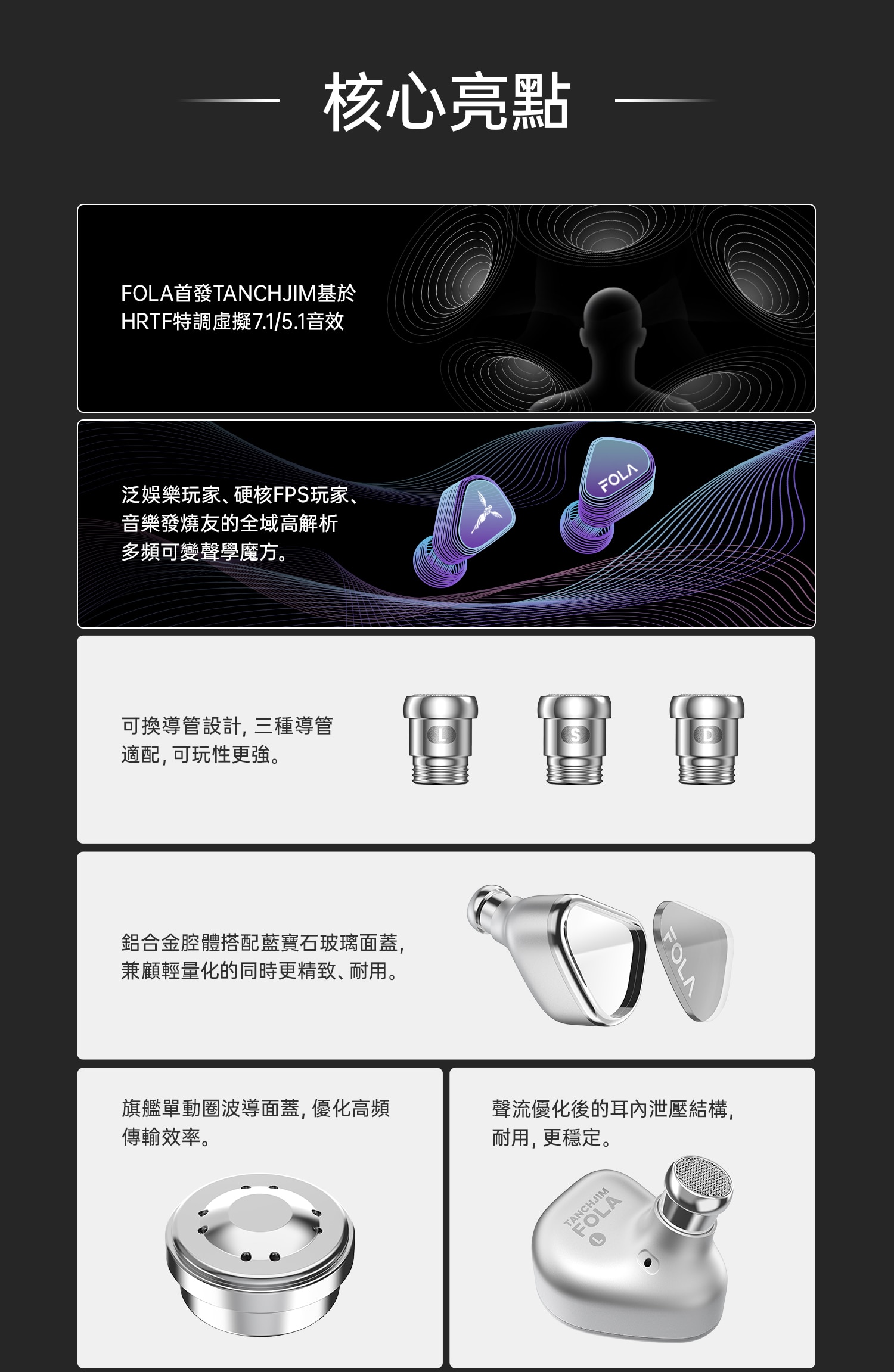 Tanchjim Fola surround sound Earphone