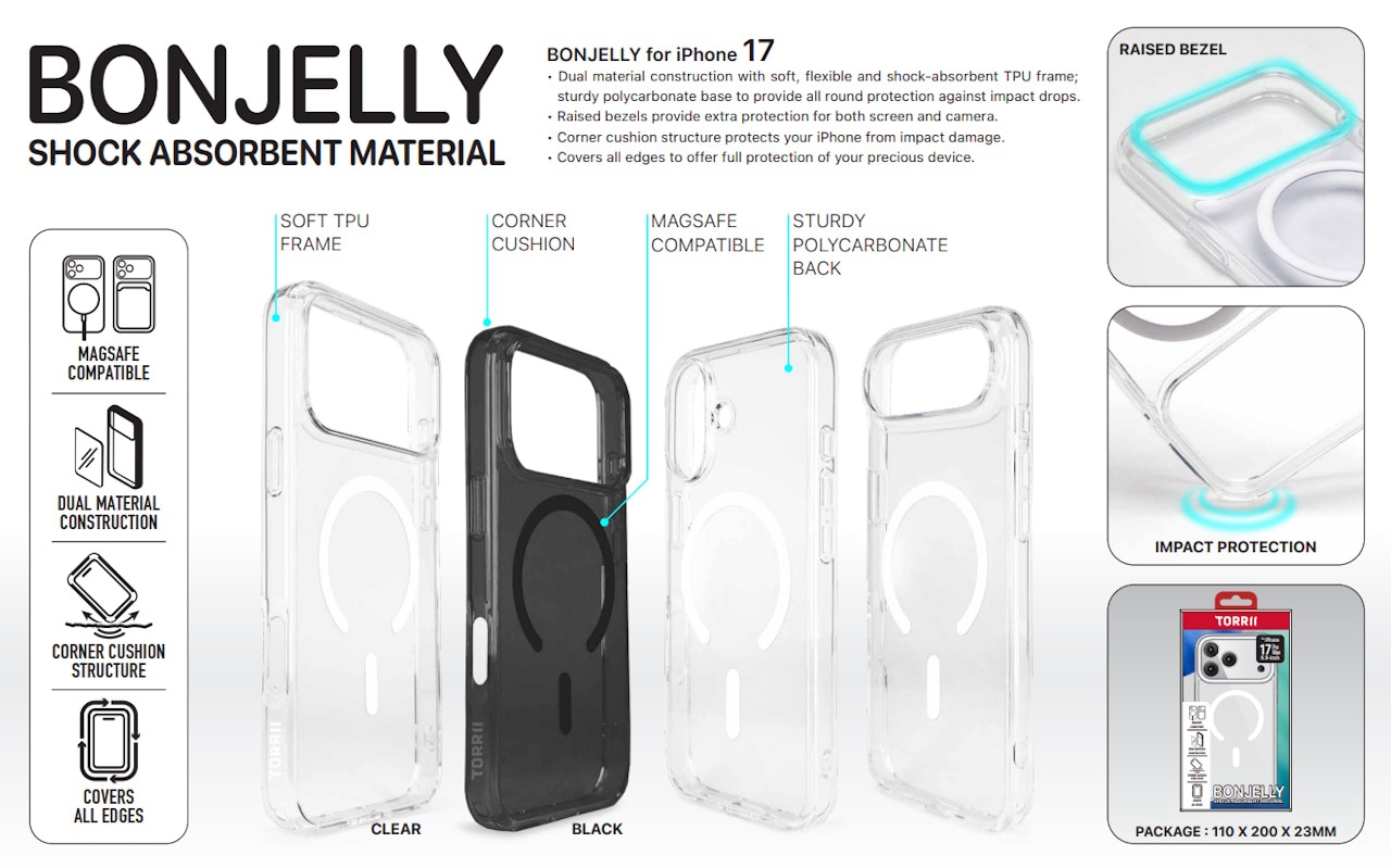 Torrii BONJELLY iPhone 17 Pro Max Magnetic Case