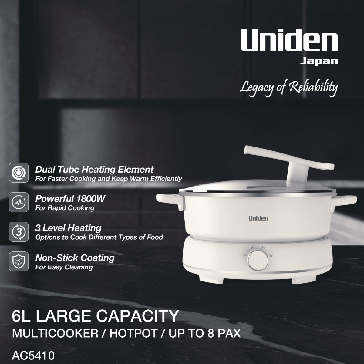 UNIDEN AC5410 多功能電煮鍋 多功能煮食爐