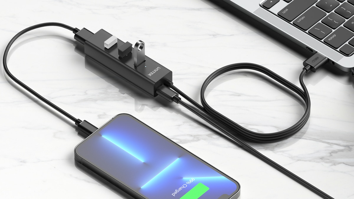 UNITEK Y-3089V01 4-in-1 USB-A 5Gbps Hub