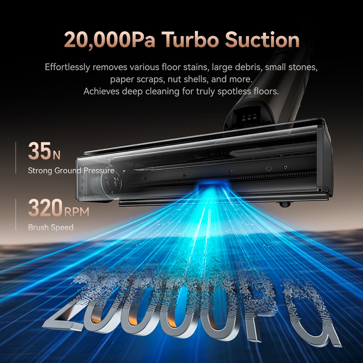UWANT D700「D」Shaped Flat-Lying Deodorizing Wet Dry Vacuum
