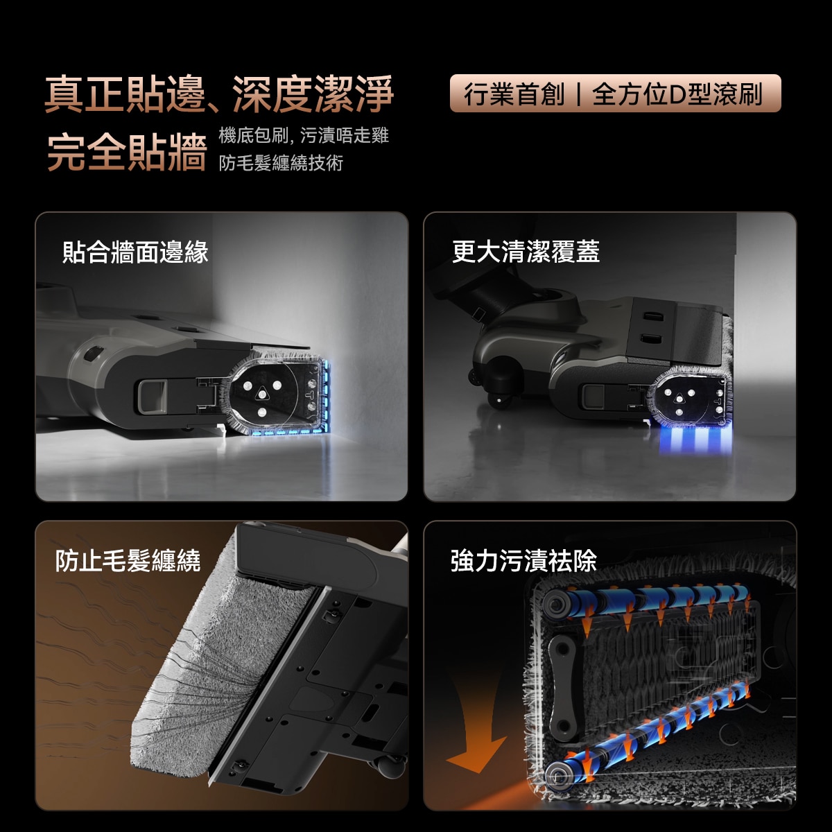 UWANT D700 大頭「D」型平躺除臭洗地機