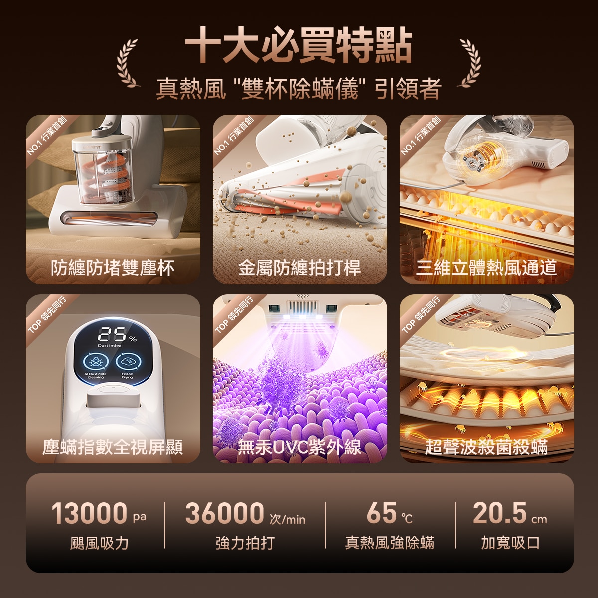 UWANT M500 UV 智能雙杯除蟎儀