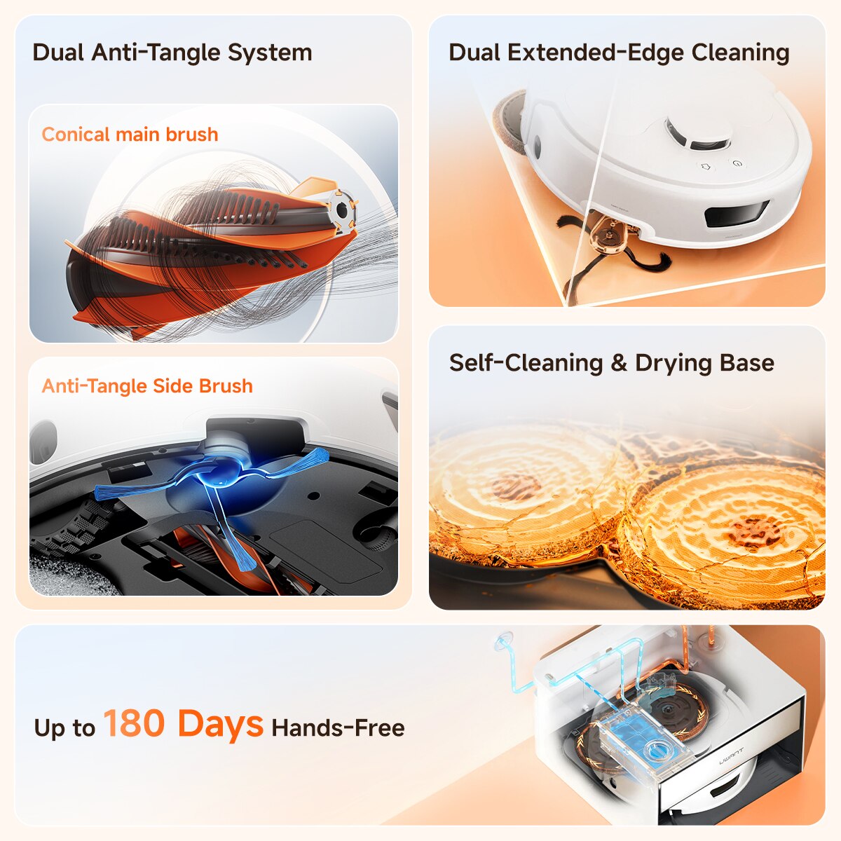 UWANT T300 Ultra-Slim Built-in Robot Vacuum
