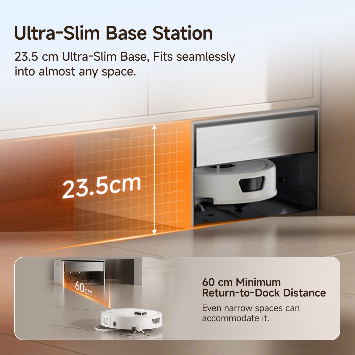 UWANT T300 Ultra-Slim Built-in Robot Vacuum