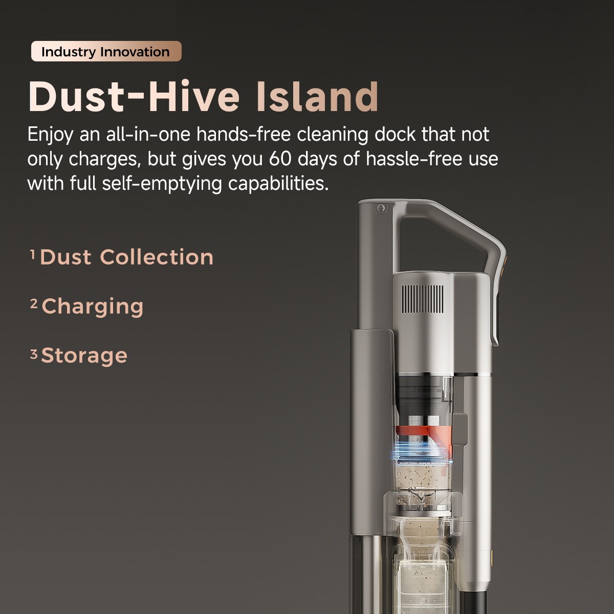 UWANT V500 Auto Self-Emptying Vacuum Cleaner ｜ Anti-Wrap & Anti-Blocking Version