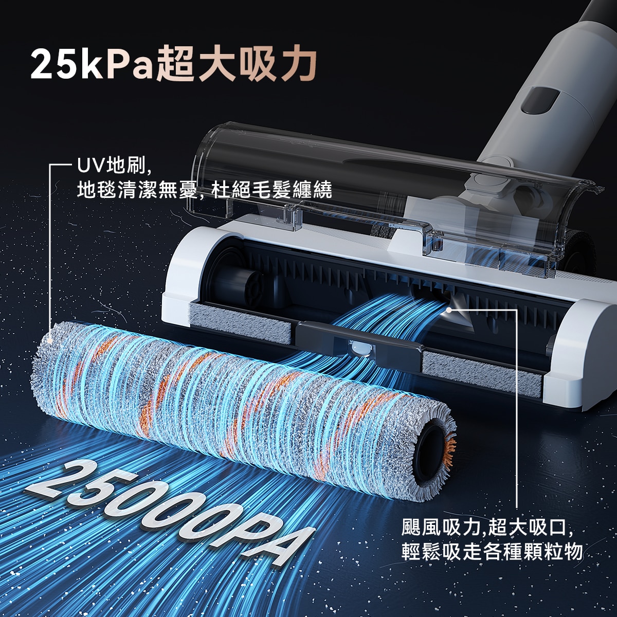 UWANT V500 大橘自動集塵吸塵器 ｜ 防纏繞防堵版