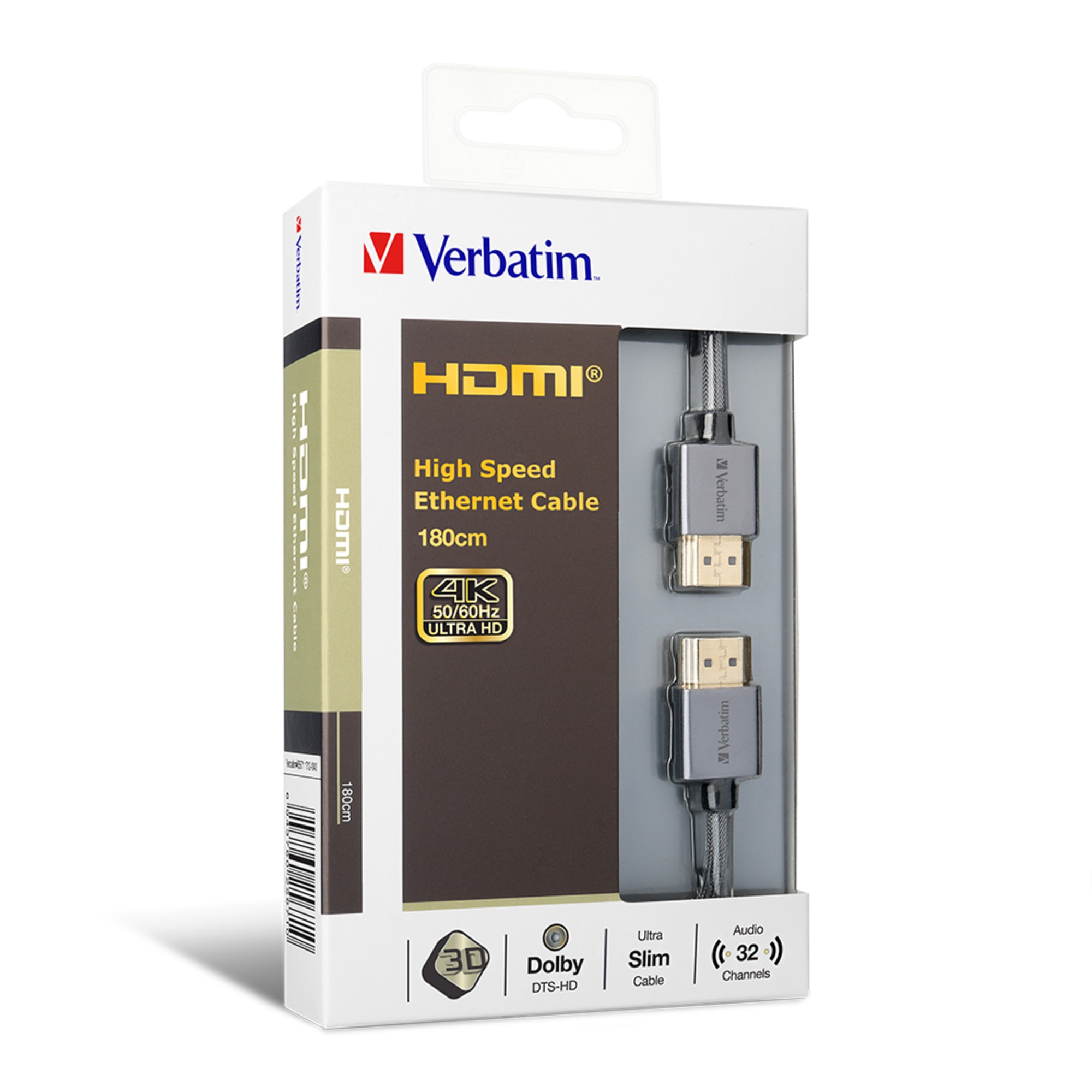 VERBATIM HDMI 2.0 4K 線接線 180cm #65671