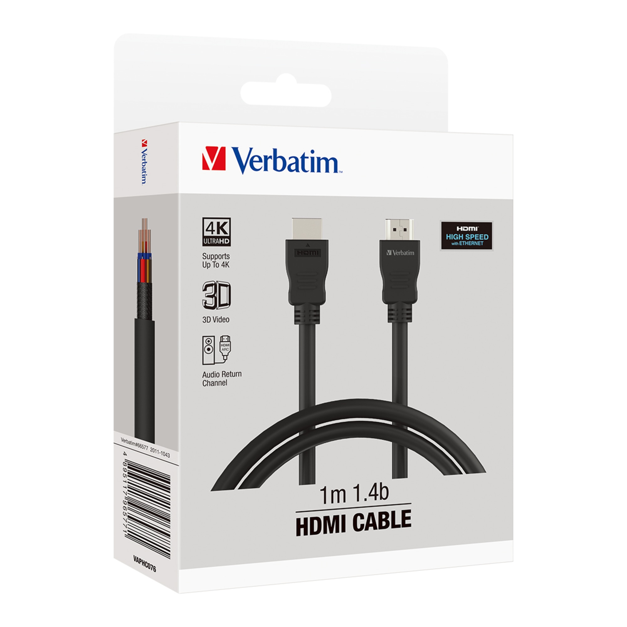VERBATIM 1.4b HDMI 連接線 300cm #66578
