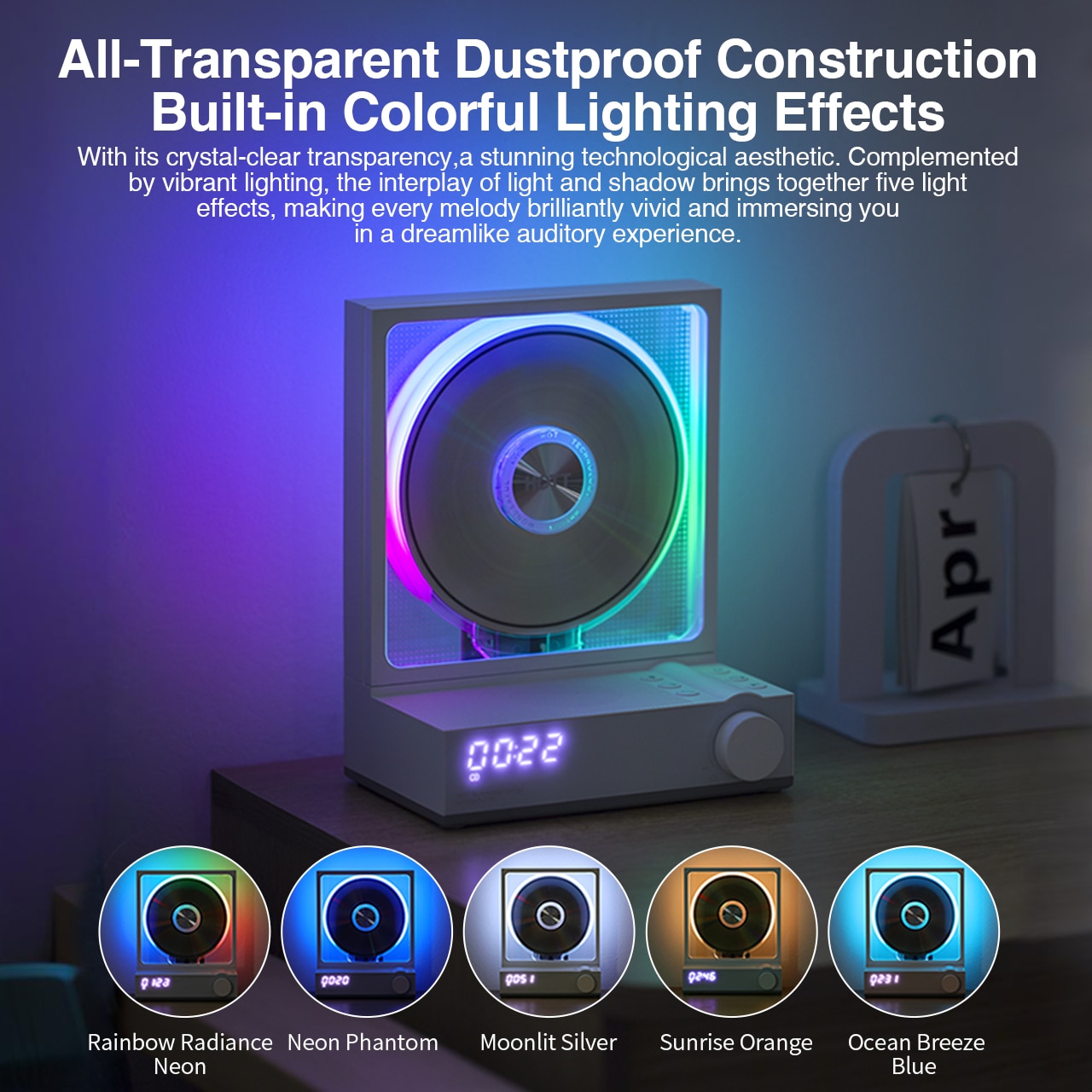 HOTT portable Bluetooth Desktop CD Player