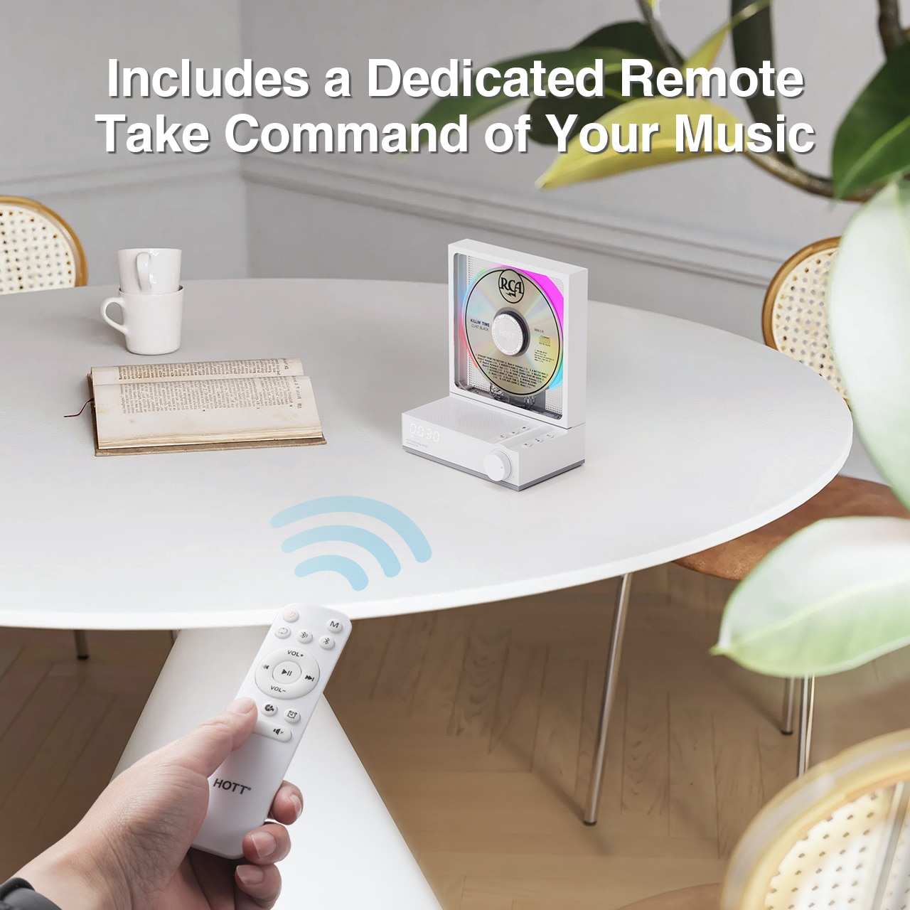 HOTT portable Bluetooth Desktop CD Player