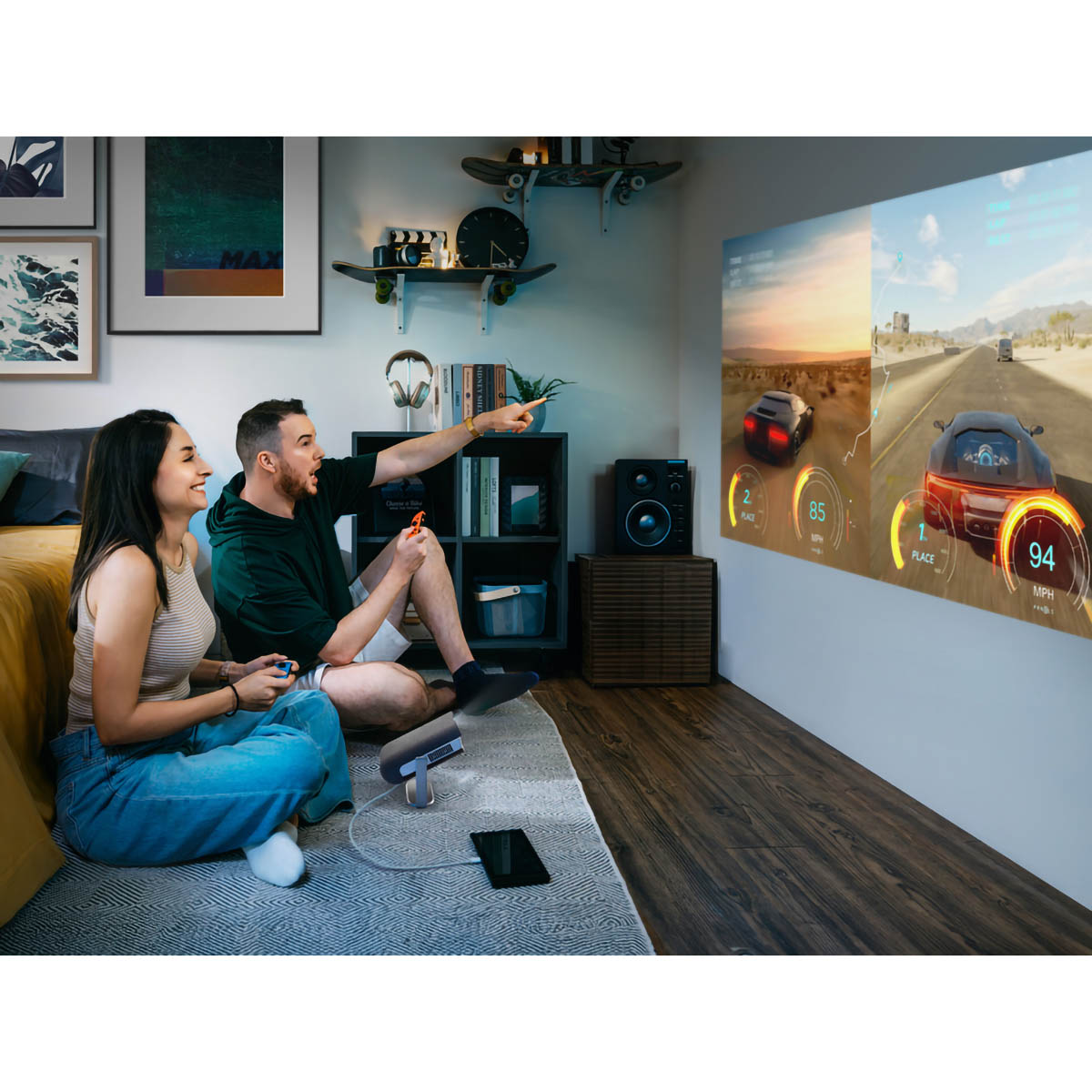 ViewSonic M1 Max 1080p 可攜式 Google TV 投影機