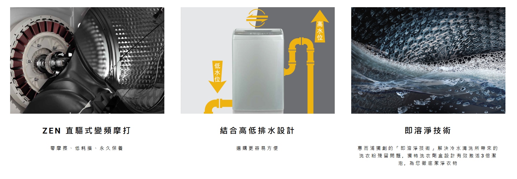WHIRLPOOL 惠而浦 9.5公斤800轉頑漬淨葉輪式日式洗衣機 - VEMC95821