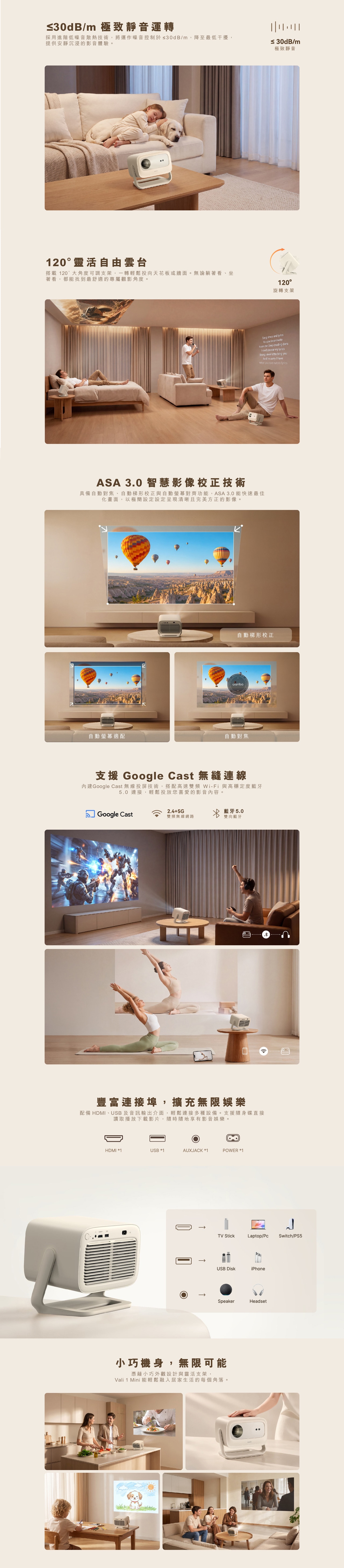 Wanbo 萬播 Vali 1 Mini 智能投影機