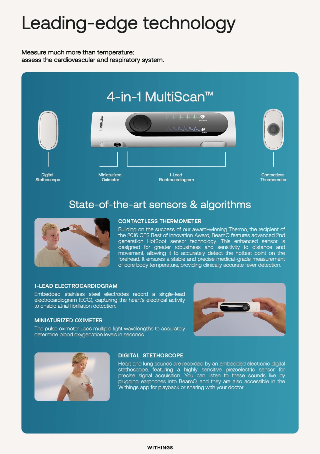 Withings BEAMO 4合1 居家遠距 生理測量裝置