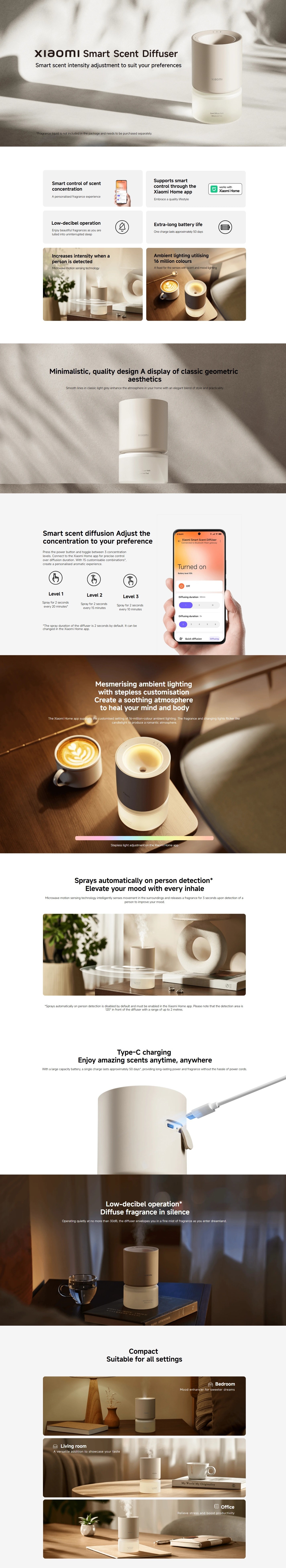 Xiaomi BHR9290GL Smart Scent Diffuser