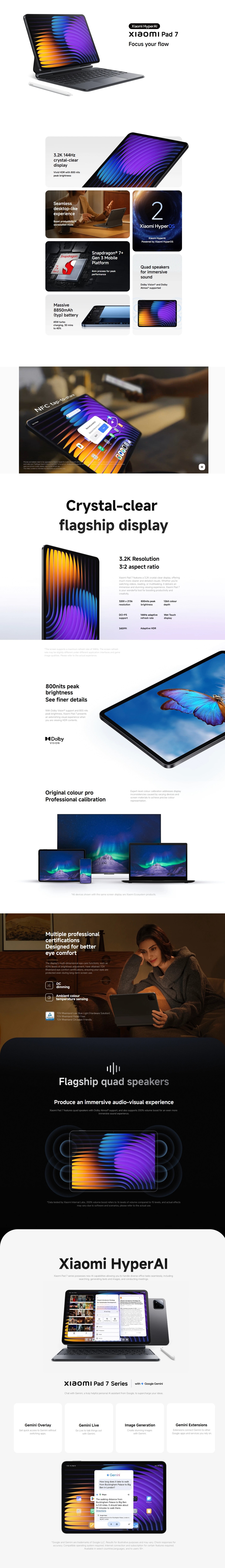 Xiaomi Pad 7 Tablet